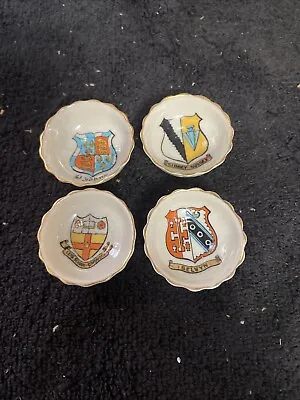 Buy Vintage Lot Of 4 W H Goss England Miniature Bowls Crest Pattern Rare Box0858 • 14.21£