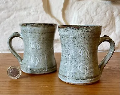 Buy Pair Of Stunning Mugs By Dave Wilson, Westend Pottery, Somerset. • 15£