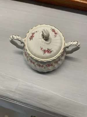 Buy Myott Ironstone Ware  Sugar Bowl  Floral With Gold Trim With Lid • 15.13£