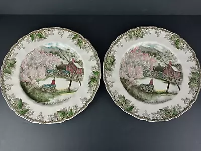 Buy JOHNSON BROS Friendly Village The Well  10 1/2”  2 Pc Dinner Plate • 27.95£