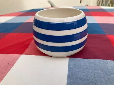Buy Fab Vintage Blue & White Striped Cornishware Style Open Sugar Bowl • 6£
