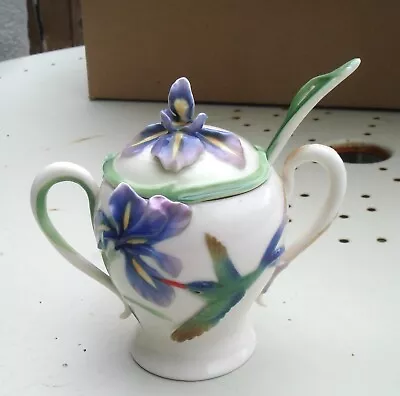 Buy Franz Porcelain  Sugar Bowl With Spoon • 60£