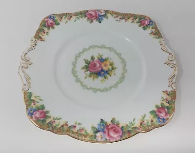 Buy Paragon Tapestry Rose Cake Plate • 18£