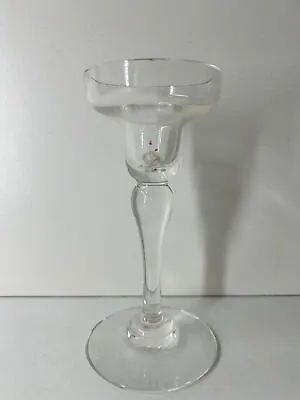 Buy Wedgwood Clear Glass Tall Candlestick Candle Holder • 17.99£