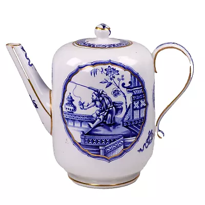 Buy Ridgway Pottery Teapot Aesthetic Yeddo Blue White Japanese Japonisme C1879 • 140£