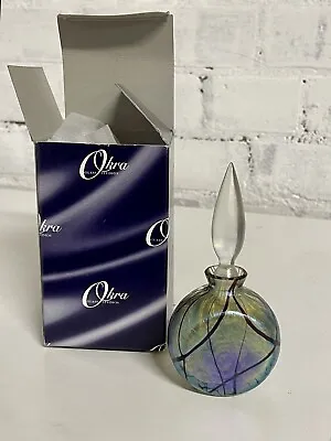 Buy Vintage Okra Glass Studio ‘Alchemy’ Design Perfume Bottle With Original Box • 115£