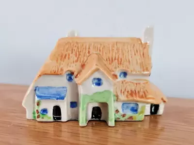 Buy DEVONMOOR, ENGLAND SELWORTHY COTTAGE Miniature Pottery Thatched House Perfect • 9.99£