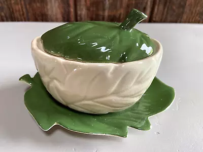 Buy Vintage 1950’s Carlton Ware Leaf Preserve Pot / Sugar Bowl With Lid & Leaf Base • 7.95£