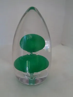 Buy Wedgwood Green Glass Topiary Egg Shape Paperweight • 7.99£