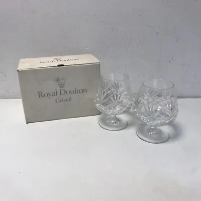 Buy Royal Doulton Crystal Monique Brandy Glasses • 24.99£