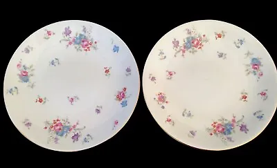 Buy Pair Of Hammersley & Co Bone China Victorian Dinner Plates. Floral Pattern • 9.50£