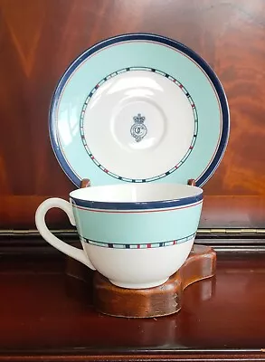 Buy Rare Royal Worcester Queen's Club Tennis Bone China Tea Cup And Saucer • 24.99£