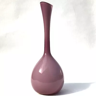 Buy Vintage Mid Century Cased Purple Glass Vase Swedish Lindshammar • 49.99£