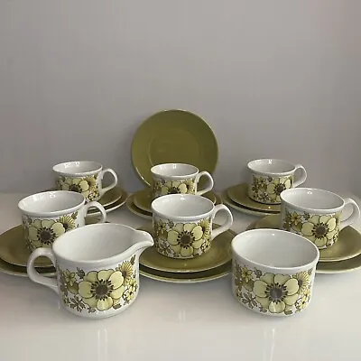 Buy Hostess Tableware Debutante Tea Set Cups Saucers Plates Jug Sugar Retro Floral • 34.99£