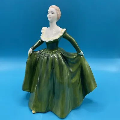 Buy Coalport China Lady Figure Doll Claudette Green Dress  Perfect Condition • 10.99£