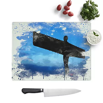 Buy Angel Of The North Newcastle 2 FC Chopping Board Kitchen Glass Worktop Saver • 24.95£