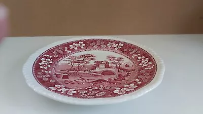 Buy Spode Pink Tower Breakfast Plate 24cm - New Backstamp - Chipped • 13.95£