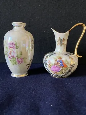 Buy Small Lustre Ware China Vase & Jug • 4.99£