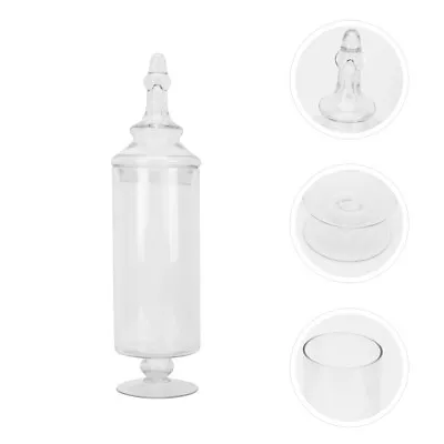 Buy Transparent Candy Storage Tank Crystal Glass Jar With Lid Seal • 25.99£