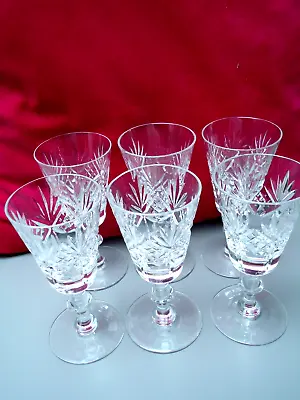 Buy 6 Edinburgh Crystal Wine Glasses - Embassy Pattern • 12£