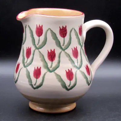 Buy Nicholas Mosse Pottery  Jug, 6  Medium Red Tulips, Cream & Butterscotch, Ireland • 129.07£