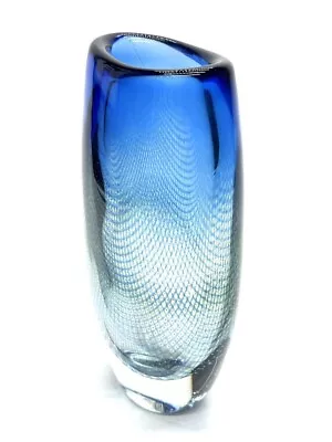 Buy 1950's Orrefors Kraka Crystal Vase Designed By Sven Palmquist VTG Made Sweden • 349.71£