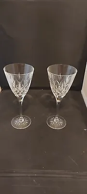 Buy Thomas Webb  Crystal 'Romeo' Large Wine Glasses X 2 ( 8 1/4  Tall) • 14.99£
