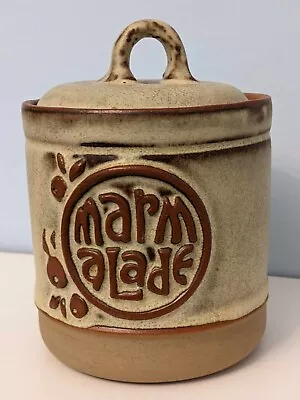 Buy Vintage Tremar Pottery Stoneware Marmalade Pot With Lid, 1970s • 5.99£