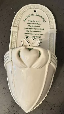 Buy Dept 56 An Irish Blessing Wall Pocket Planter Holy Water Font Claddagh Ring Hand • 38.33£