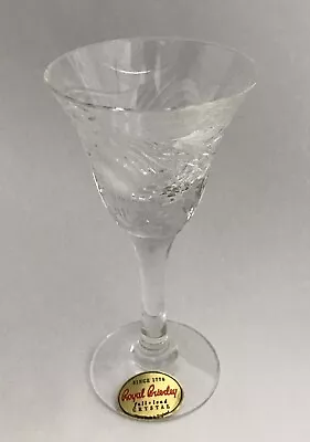 Buy Royal Brierley Fuchsia Lead Crystal Aperitif Liquor Glass 11.2cm Signed / Label • 9.99£