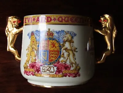 Buy Paragon China King George VI Coronation Twin Handled Loving Cup 1937 Mint • 27£