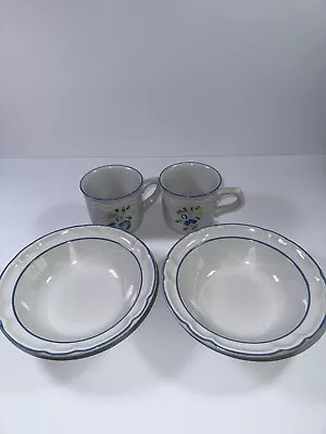 Buy Floral Expressions Stoneware Mexico China Set Plate And Tea Cup • 17.52£
