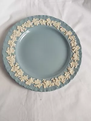 Buy Wedgwood Blue Jasper Ware Bread Plate White On Blue, Discontinued • 4£