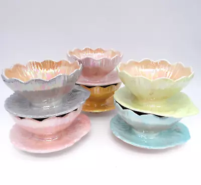 Buy Royal Winton Grimwades Flower Iridescent Dessert Bowls Fruit Bowls Set Of 6 • 48.02£