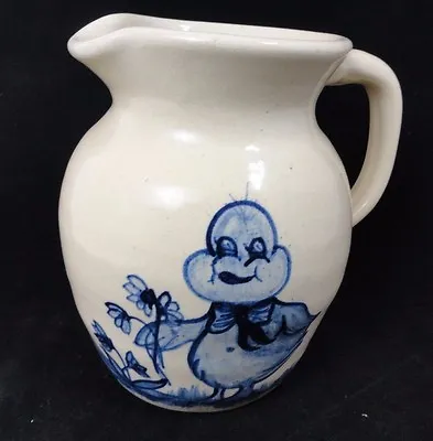 Buy Paul Storie Pottery Marshall Texas Flow Blue Duck Countryside Pitcher Jug Crock • 19.27£