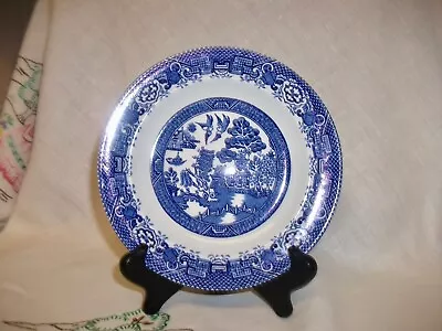 Buy  Vintage Woods Ware Willow  Blue  & White Willow Tea Plate 7 Inch • 2.99£