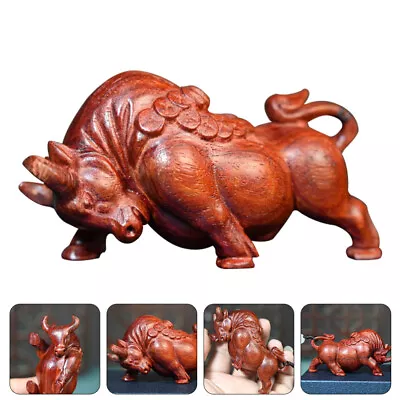Buy  Ornaments Blood Sandalwood Office Cattle Sculpture Charging Bull • 11.98£