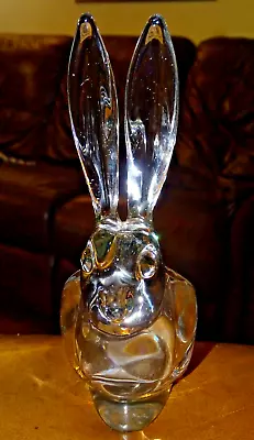 Buy Vannes Le Chatel, France, Crystal Glass Rabbit/hare Dish, Approx 23 X 15cm, 759g • 33£