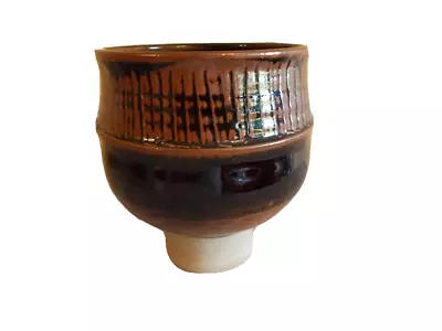 Buy Tenmoku Studio Pottery Signed Vase Vintage Mid Century Modern Vase C1950s C20th • 145£