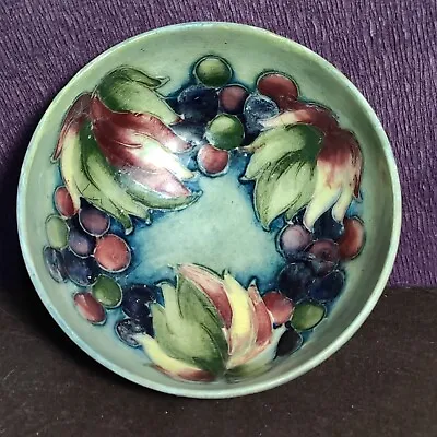 Buy Moorcroft Grape & Leaf Fruit Bowl! Beautiful Colours Made In England • 65£