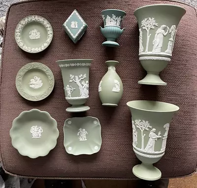 Buy Wedgwood Large Collection Of Over 80 Pieces Assorted Jasperware Rare Colours Too • 800£