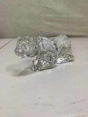 Buy Baccarat Crouching Tiger Paperweight 5.5  Long, Signed On Bottom • 86.45£