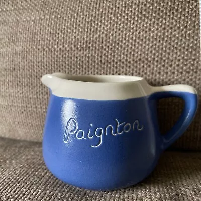 Buy Fosters Studio Pottery Co. Blue Milk Creamer Jug - A Souvenir From Paignton • 3£