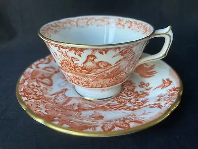 Buy Royal Crown Derby , Red Aves , Tea Cup & Saucer ,Perfect Condition • 34£