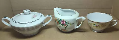 Buy Lot Of 3 Fine China Porcelain Tea Set Pieces Cup Creamer Sugar Merivale Imperial • 96.11£