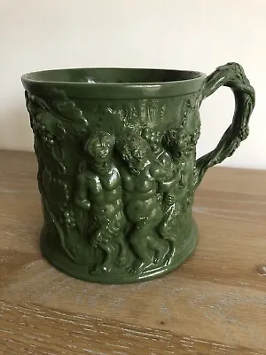 Buy Minton 19th Century Parian Ware Silenus Bacchus Relief Moulded Large Mug C.1835 • 75£
