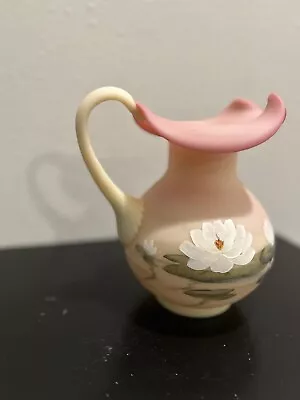 Buy FENTON (H/P) SIGNED BY M.WAGNER PINK PITCHER See Picture  With Box & Certificate • 185£
