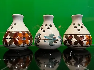 Buy Three Charming Pieces Of Vintage Jersey Pottery Posy Vases • 9£