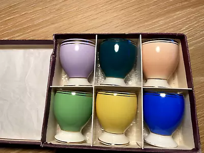 Buy Romanian Harlequin Ceramic Egg Cups In Original Box. • 12£