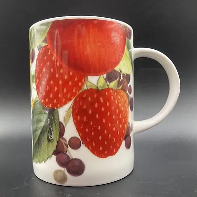 Buy Hudson Middleton Evesham Fine Bone China Mug Strawberries Plums Made In England • 19.95£